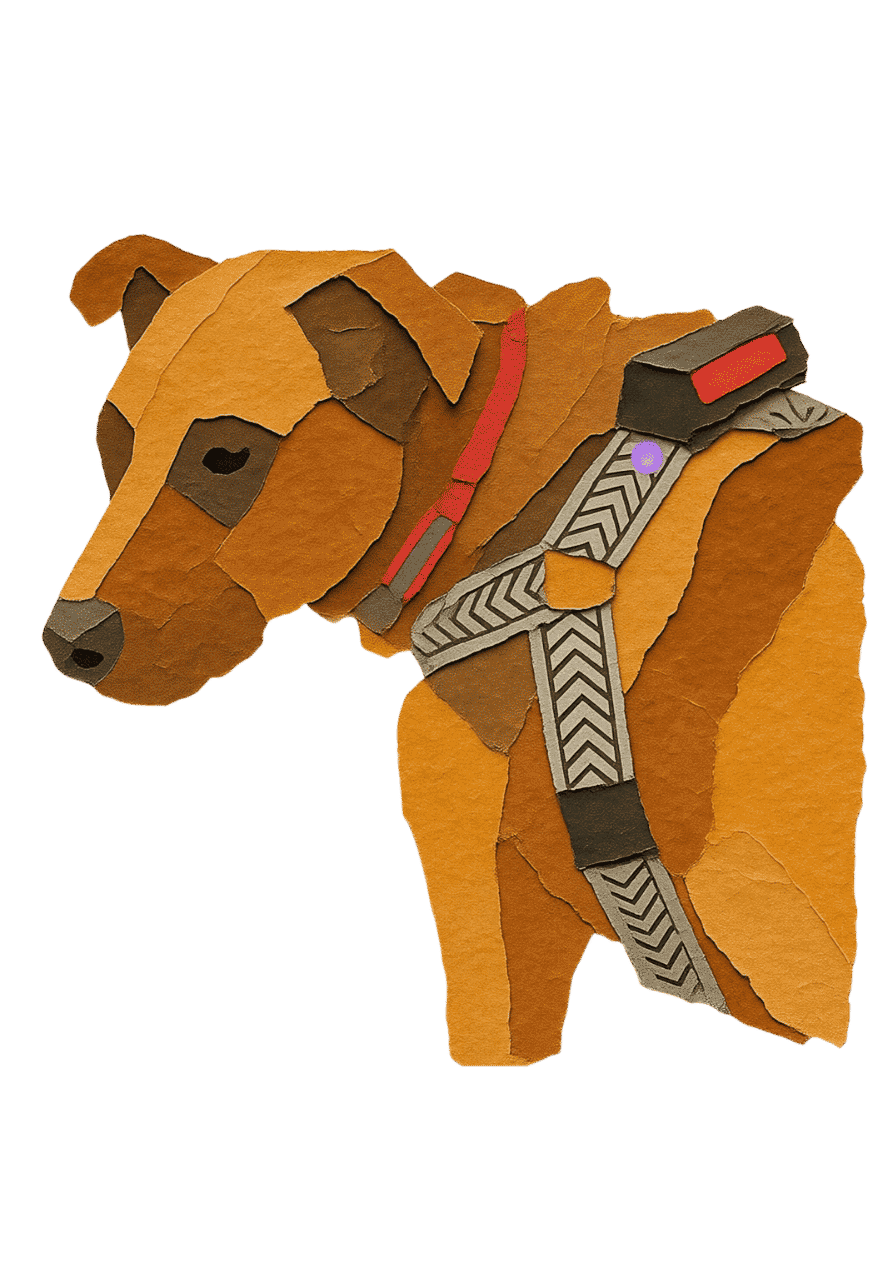 Dog with Rage L.E.D. Harness